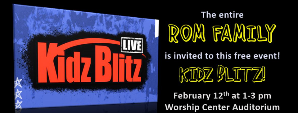 Kidz Blitz - Free event Feb 12th