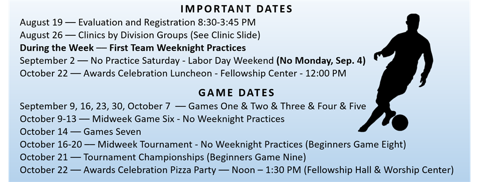 2023 ROM Soccer Schedule