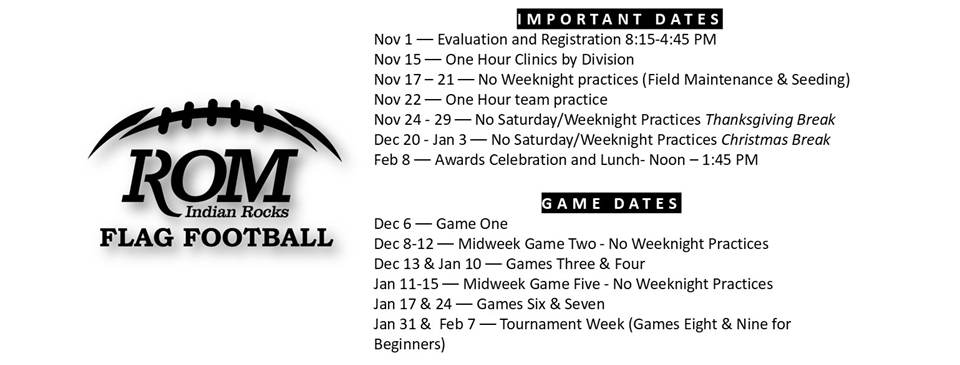 Football Master Schedule 