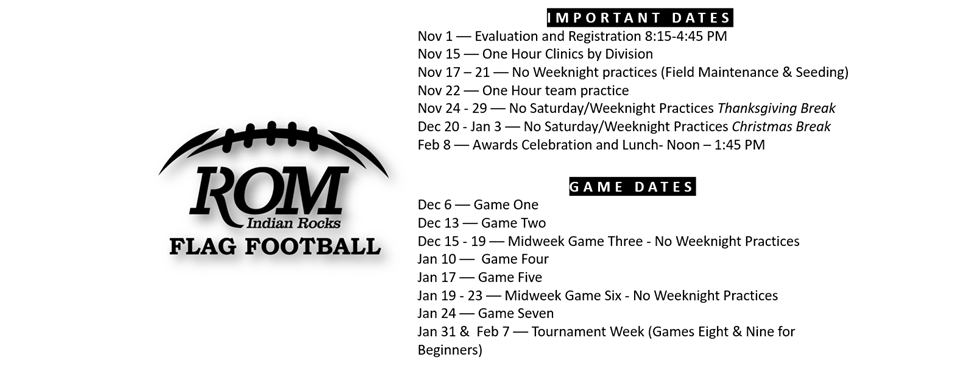 Football Master Schedule 